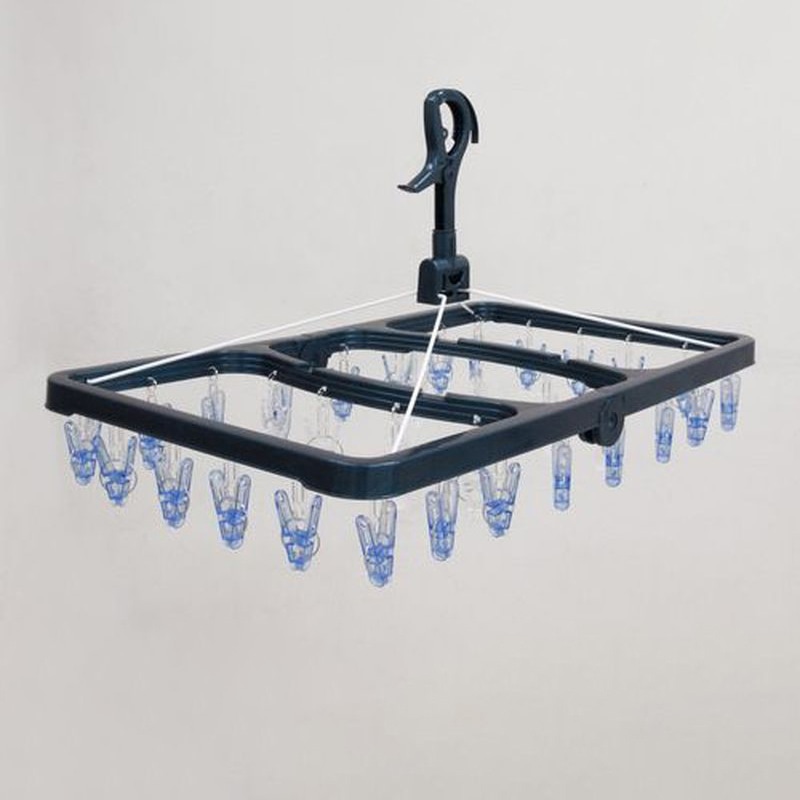 東和産業 CLR 折りたたみ角ハンガー ポリカーボネート 32P 1袋(ご注文単位20袋)【直送品】