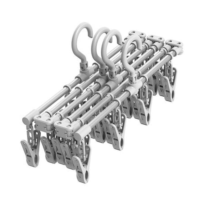 東和産業 JUST DRY シーツが干せるアルミハンガー 24P入 1個(ご注文単位40個)【直送品】