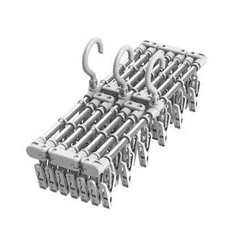 東和産業 JUST DRY 伸縮アルミ角ハンガー 42P入 1個(ご注文単位28個)【直送品】