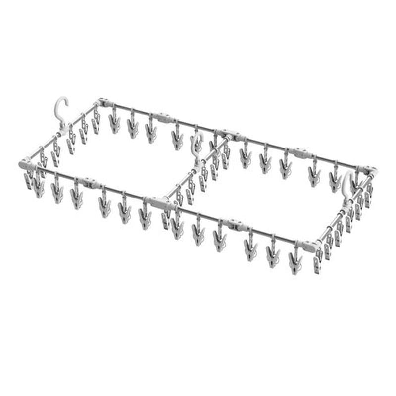 東和産業 JUST DRY 伸縮アルミ角ハンガー 42P入 1個(ご注文単位28個)【直送品】