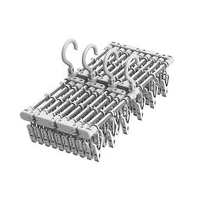 東和産業 JUST DRY 伸縮アルミ角ハンガーワイド 60P入 1個(ご注文単位20個)【直送品】