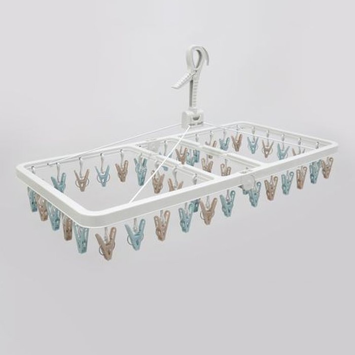 東和産業 Latterior ジャンボ角ハンガー 42P入 ブラウン 1個(ご注文単位20個)【直送品】