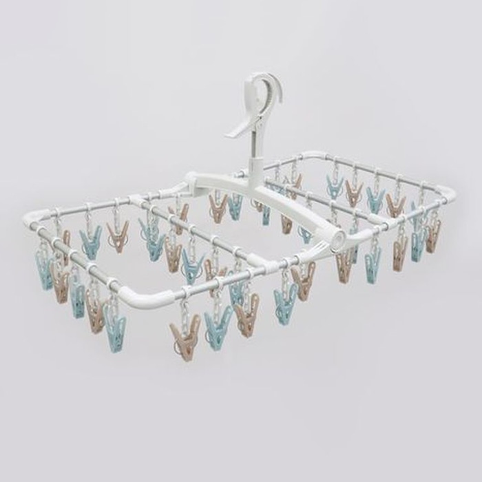 東和産業 Latterior アルミ角ハンガー 40P入 ブラウン 1個(ご注文単位26個)【直送品】