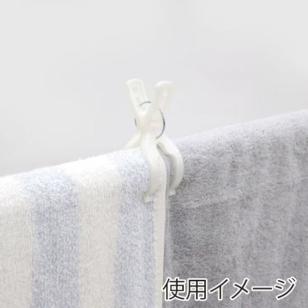 東和産業 NSR ワイド竿ピンチ 6P入 ブルー/ホワイト 1個(ご注文単位10個)【直送品】