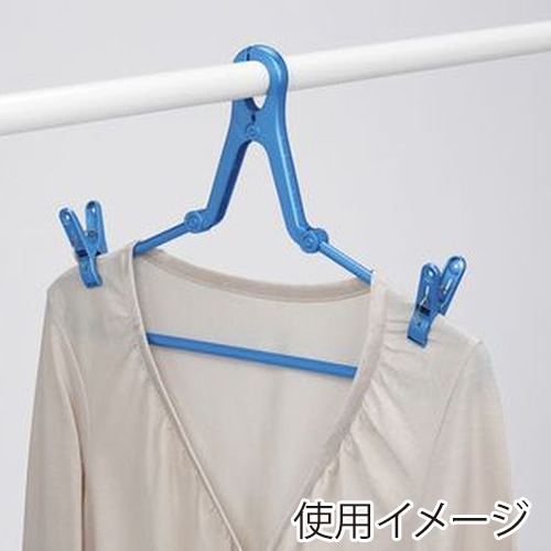 東和産業 NSR ハンガーまるごとピンチ 10P入 ブルー 1個(ご注文単位10個)【直送品】