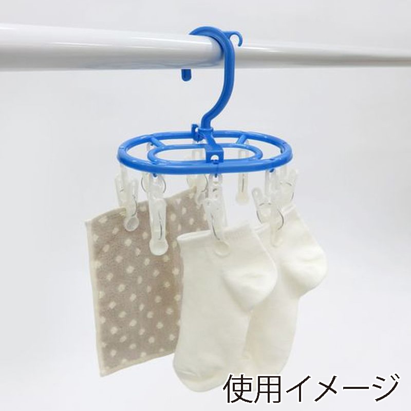 東和産業 NSR ミニハンガー 8P入 ブルー 1個(ご注文単位10個)【直送品】