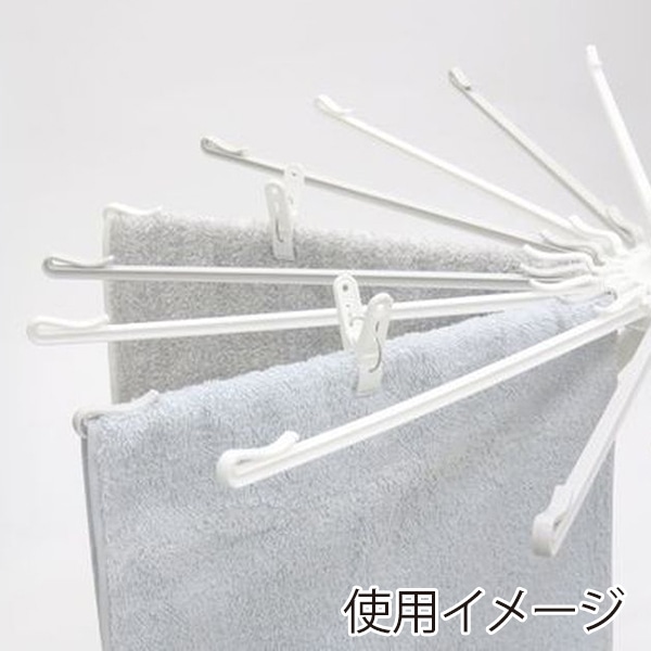 東和産業 NSR ハンガーまるごとピンチ 10P入 ホワイト 1個（ご注文単位10個）【直送品】