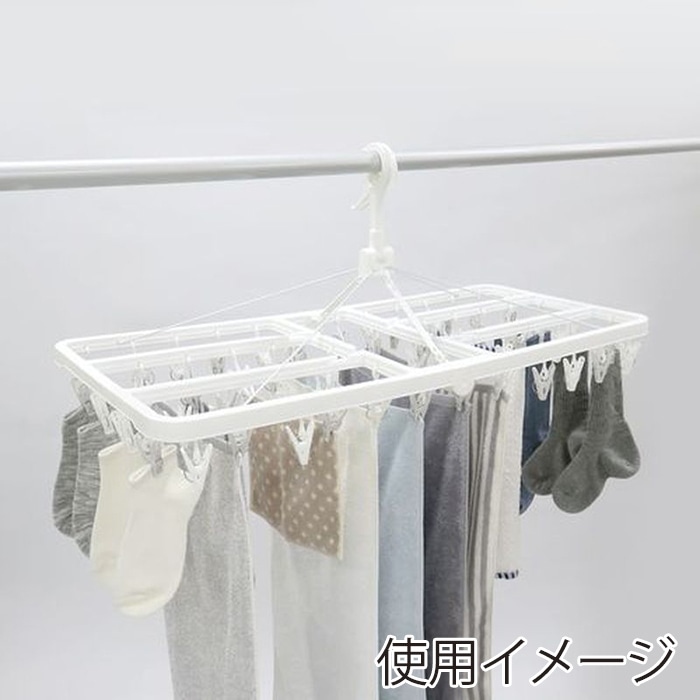 東和産業 NSR ウルトラジャンボ角ハンガー 54P入 ホワイト 1個(ご注文単位14個)【直送品】