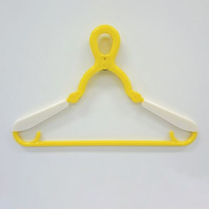 東和産業 親子で使える子供ハンガー 3本組 ブルー/イエロー/ピンク 1個(ご注文単位20個)【直送品】