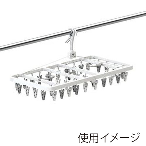 東和産業 マンションスタイル サイドフック付角ハンガー 42P入 1個(ご注文単位16個)【直送品】