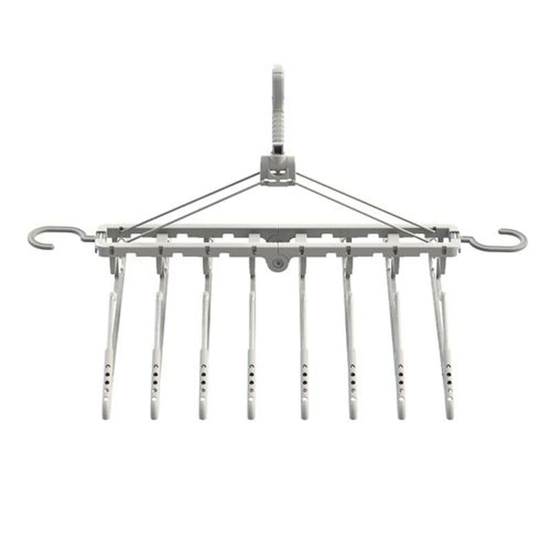 東和産業 マンションスタイル サイドフック付8連ハンガー 1個(ご注文単位12個)【直送品】