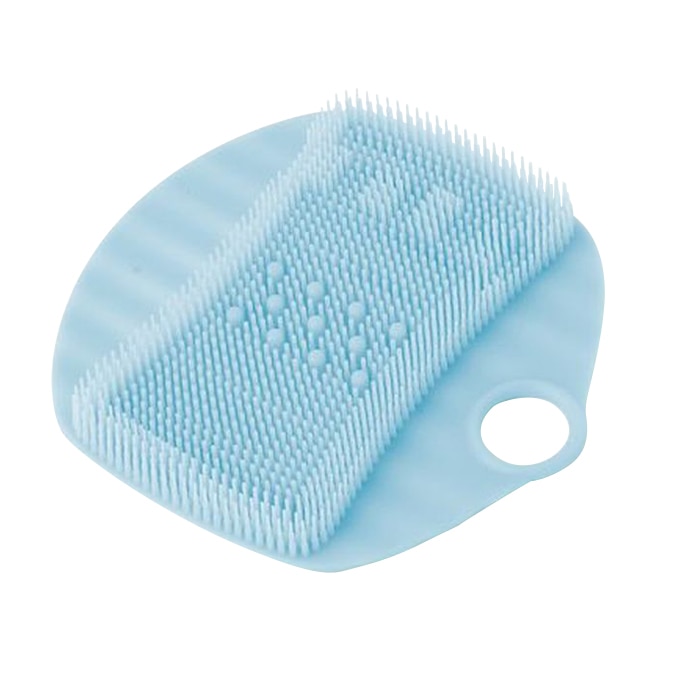 東和産業 シリコン フットブラシ ブルー 1個(ご注文単位6個)【直送品】