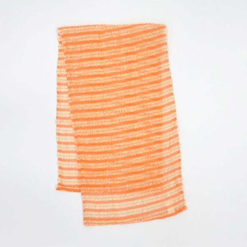 東和産業 すご泡4 ナイロンタオル やわらかめ オレンジ 1個(ご注文単位5個)【直送品】