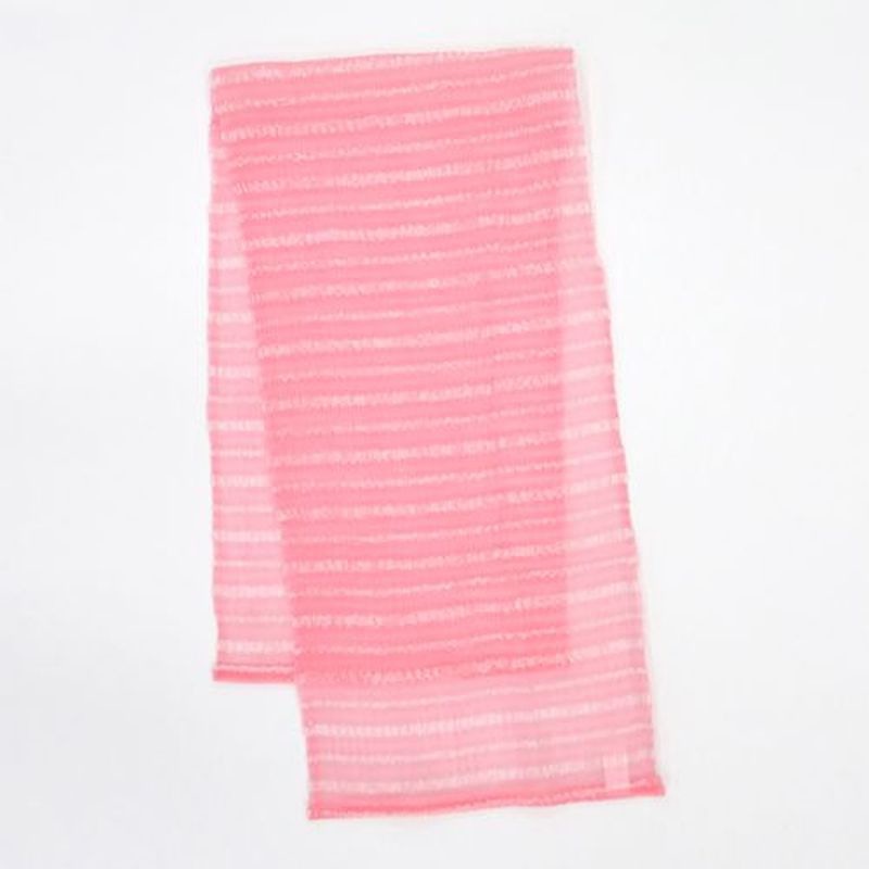 東和産業 すご泡4 ナイロンタオル ロング ふつう ピンク 1個(ご注文単位5個)【直送品】