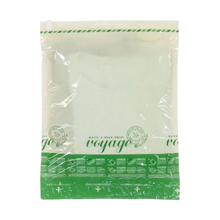 東和産業 voyage 押すだけ衣類圧縮パック M 2P 1袋(ご注文単位10袋)【直送品】