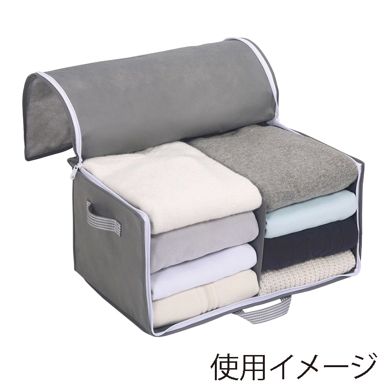 東和産業 出し入れ簡単がばっと収納袋2 M 1個（ご注文単位5個）【直送品】