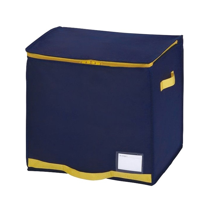 東和産業 収納袋 コンパクト優収納アルファ 棚上用 ネイビー 1個（ご注文単位40個）【直送品】