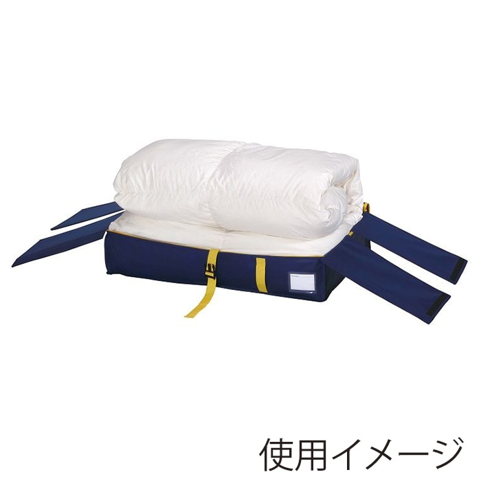 東和産業 収納袋 コンパクト優収納アルファ すきま用 ネイビー 1個(ご注文単位24個)【直送品】