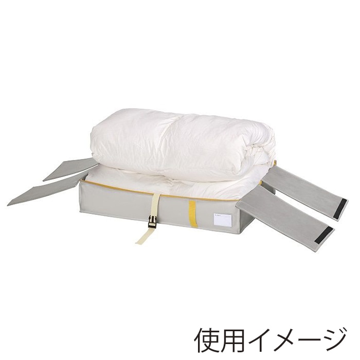 東和産業 収納袋 コンパクト優収納アルファ すきま用 グレー 1個（ご注文単位24個）【直送品】