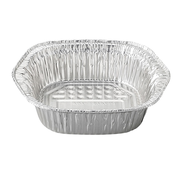 東洋アルミエコープロダクツ アルミ容器　IH対応角鍋　18cm ワッフル 19NIH 125枚/袋（ご注文単位8袋）【直送品】