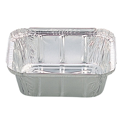 東洋アルミエコープロダクツ アルミ容器 角型 14cm 深 7050Y1 100枚/袋(ご注文単位10袋)【直送品】