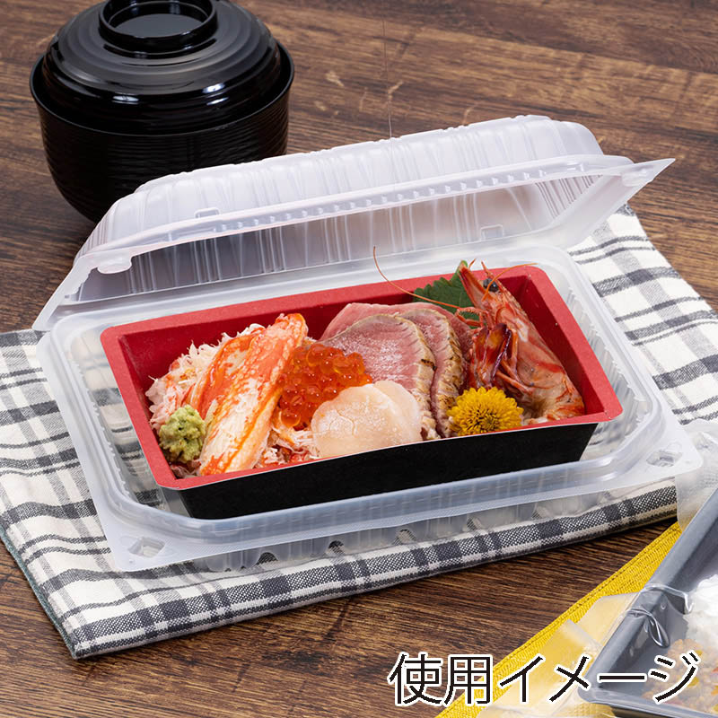 東洋アルミエコープロダクツ 紙容器 FDPC RECT18-13 赤/黒 K7180C 100枚/袋(ご注文単位9袋)【直送品】