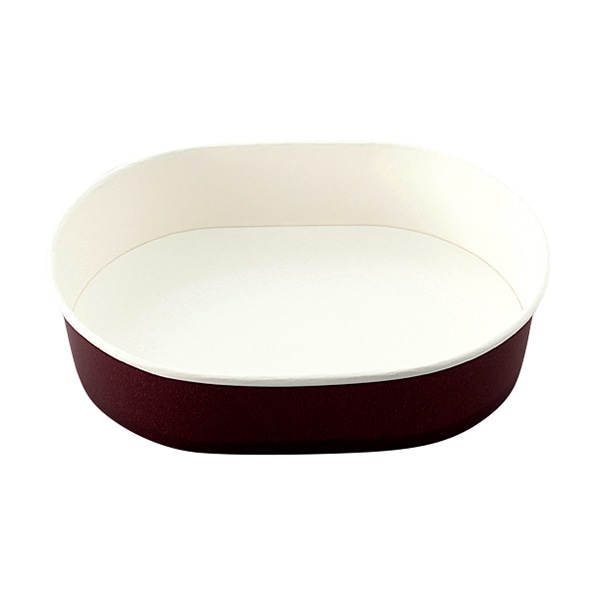 東洋アルミエコープロダクツ 紙容器 耐熱性紙コップ 楕円型 16×12 ブラウン K9161B3 100枚/袋(ご注文単位6袋)【直送品】