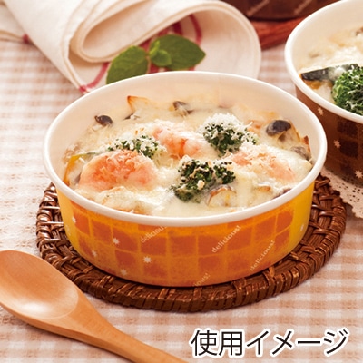 東洋アルミエコープロダクツ 紙容器 耐熱性紙コップ 丸型 96φ 浅 オレンジ K8091A2 100枚/袋(ご注文単位15袋)【直送品】