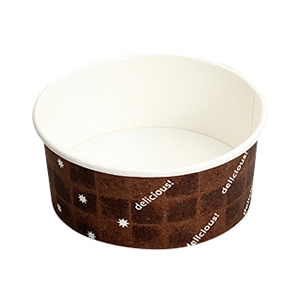 東洋アルミエコープロダクツ 紙容器 耐熱性紙コップ 丸型 96φ 浅 ブラウン K8091B2 100枚/袋(ご注文単位15袋)【直送品】