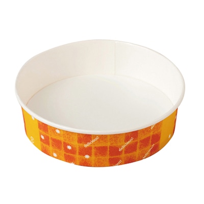 東洋アルミエコープロダクツ 紙容器 耐熱性紙コップ 丸型 150φ オレンジ K8151A1 100枚/袋(ご注文単位8袋)【直送品】