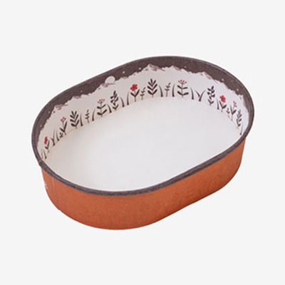 東洋アルミエコープロダクツ 紙容器 耐熱性紙カップ 楕円型 16×12 山 ブラウン/オレンジ K9161Y 100枚/袋(ご注文単位6箱)【直送品】