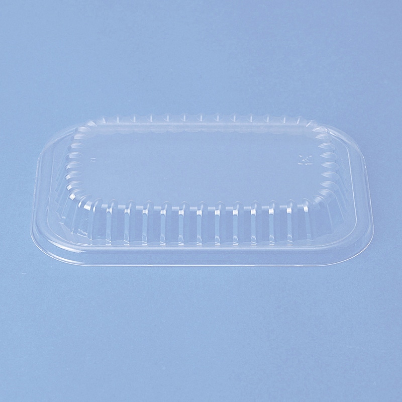 東洋アルミエコープロダクツ アルミ容器 角型 OPSドーム蓋 17cm A6177C用 LA617A 125枚/袋(ご注文単位8袋)【直送品】