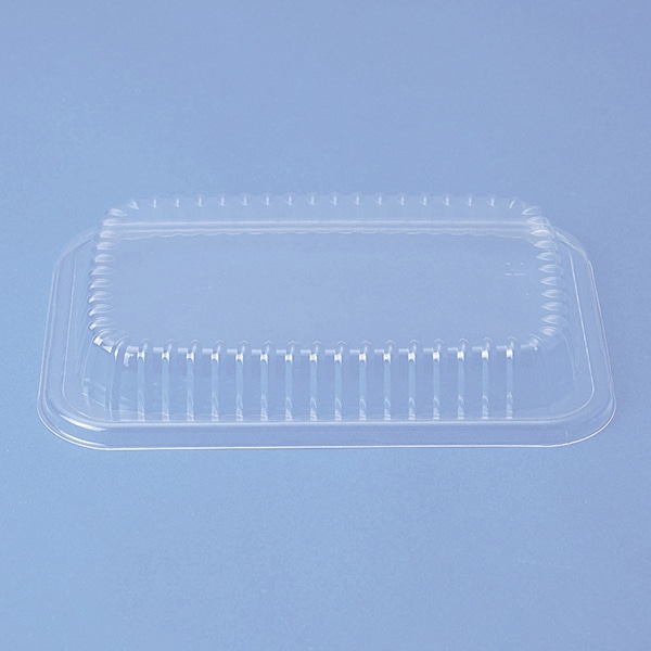 東洋アルミエコープロダクツ アルミ容器 角型 OPSドーム蓋 19cm A6191F用 LA619A 125枚/袋(ご注文単位8袋)【直送品】