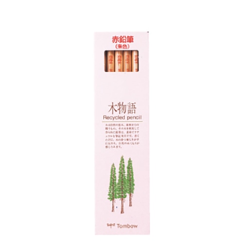 CV-REAV 赤鉛筆　木物語　（丸軸） 1ダース (ご注文単位1ダース)【直送品】