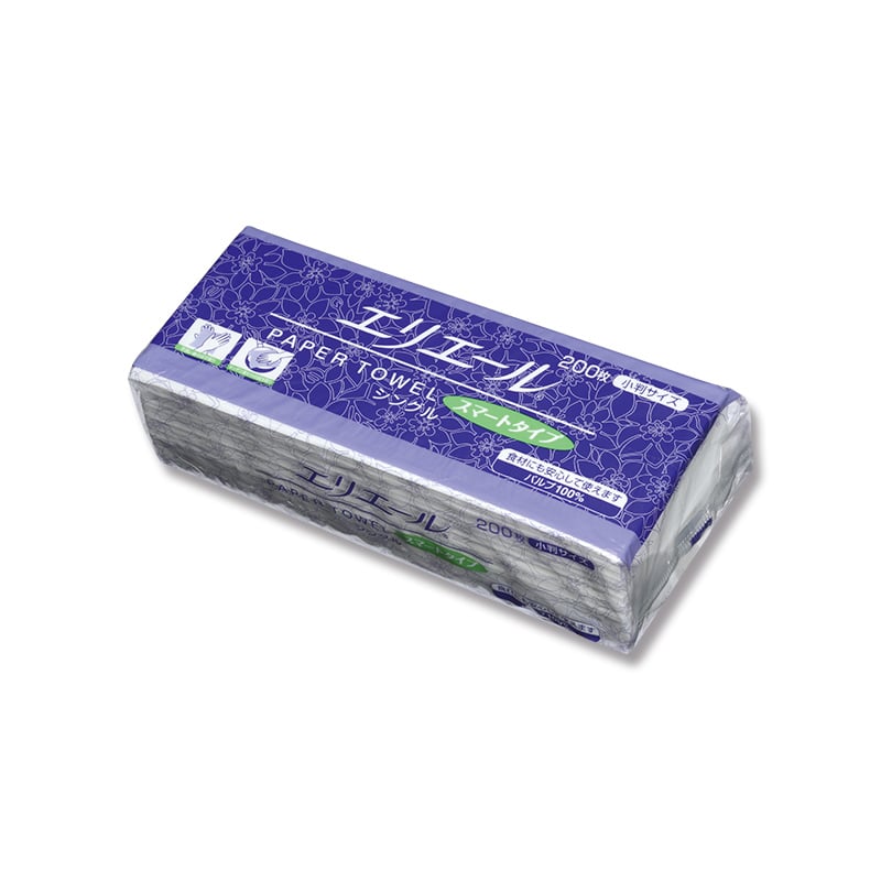 大王製紙 ペーパータオル エリエールスマートタイプ エコノミーサイズ 小判 シングル 200枚/袋