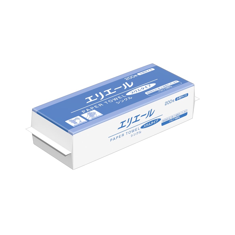 大王製紙 ペーパータオル エリエール スリム 小判 200枚/袋