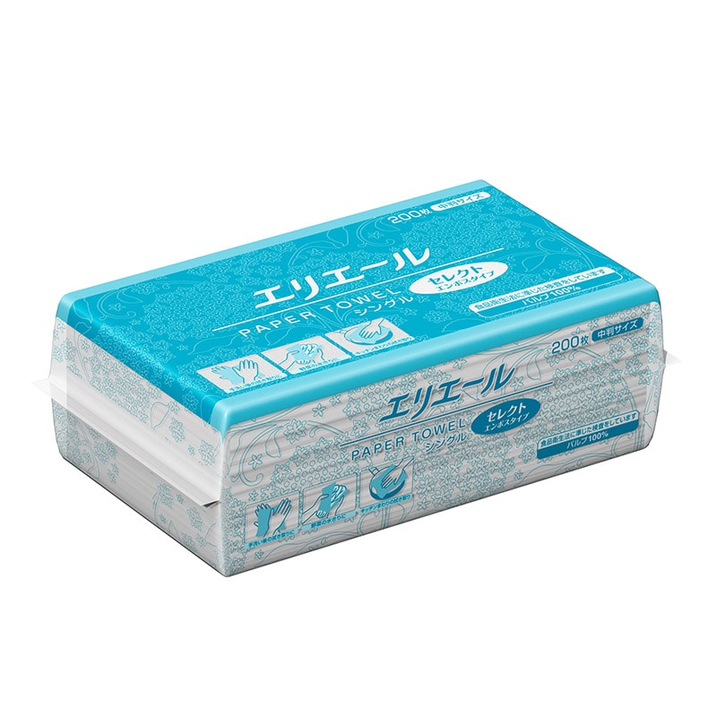 大王製紙 エリエール ペーパータオル 中判 セレクトエンボスタイプ 200枚/袋