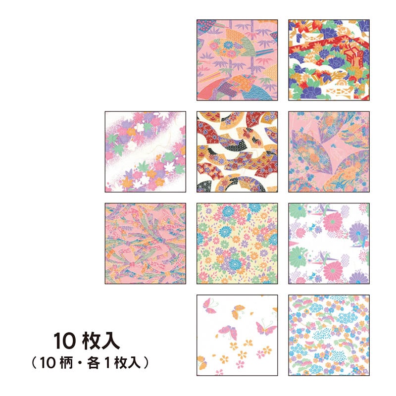 トーヨー 和紙千代紙　京友禅 15.0cm　10枚入 015002 1袋（ご注文単位10袋）【直送品】