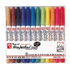 MMJ70C-12 マジックマジェスタースリム 12色セット 1セット (ご注文単位1セット)【直送品】