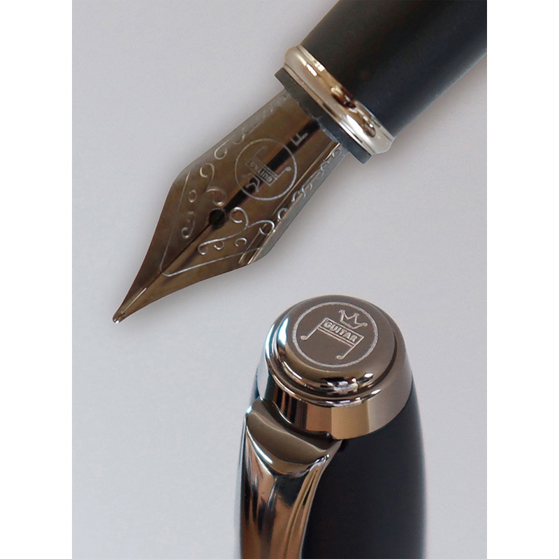 寺西化学工業 ギター 万年筆 ブラック GFPN-BK-F 1本（ご注文単位1本）【直送品】