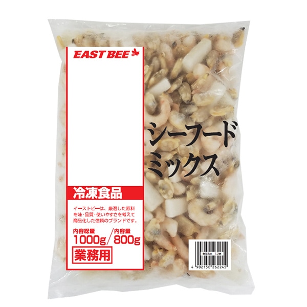 日本水産 EAST BEE シーフードミックス 1kg(NET800g) 冷凍 1パック※軽(ご注文単位1パック)※注文上限数12まで【直送品】
