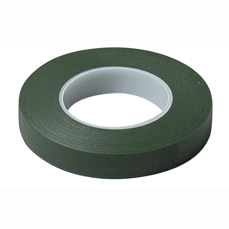 日本デキシー フラワーテープ 幅12.5mm×27m巻 モスグリーン 1巻