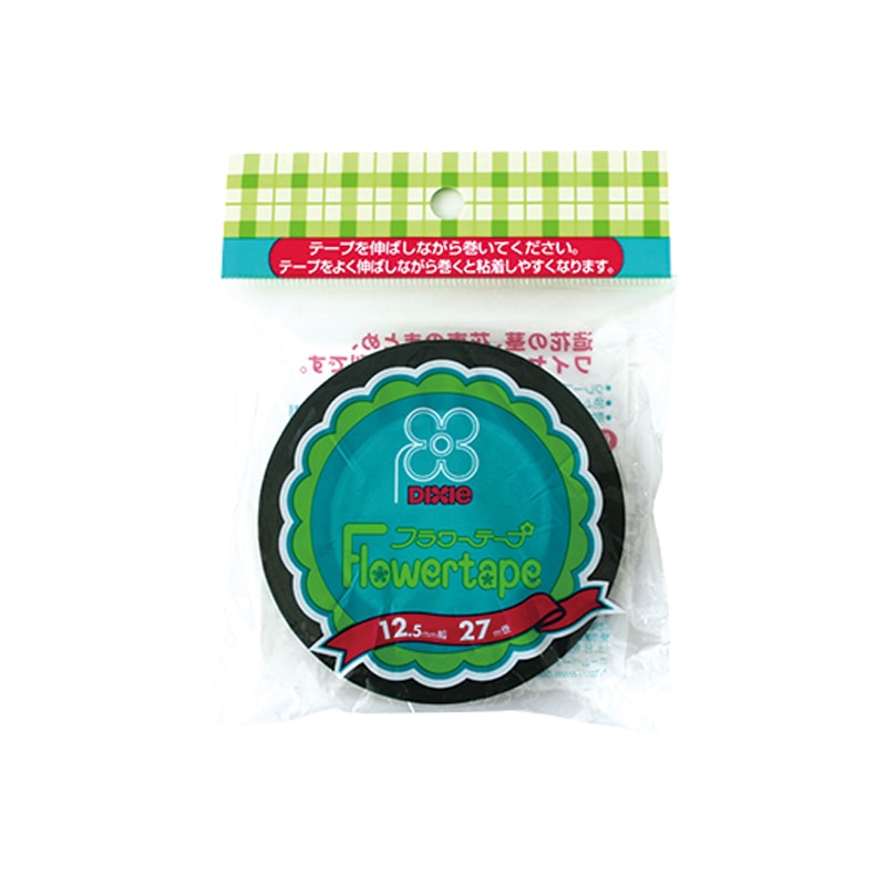 日本デキシー フラワーテープ 幅12.5mm×27m巻 ホワイト 1巻