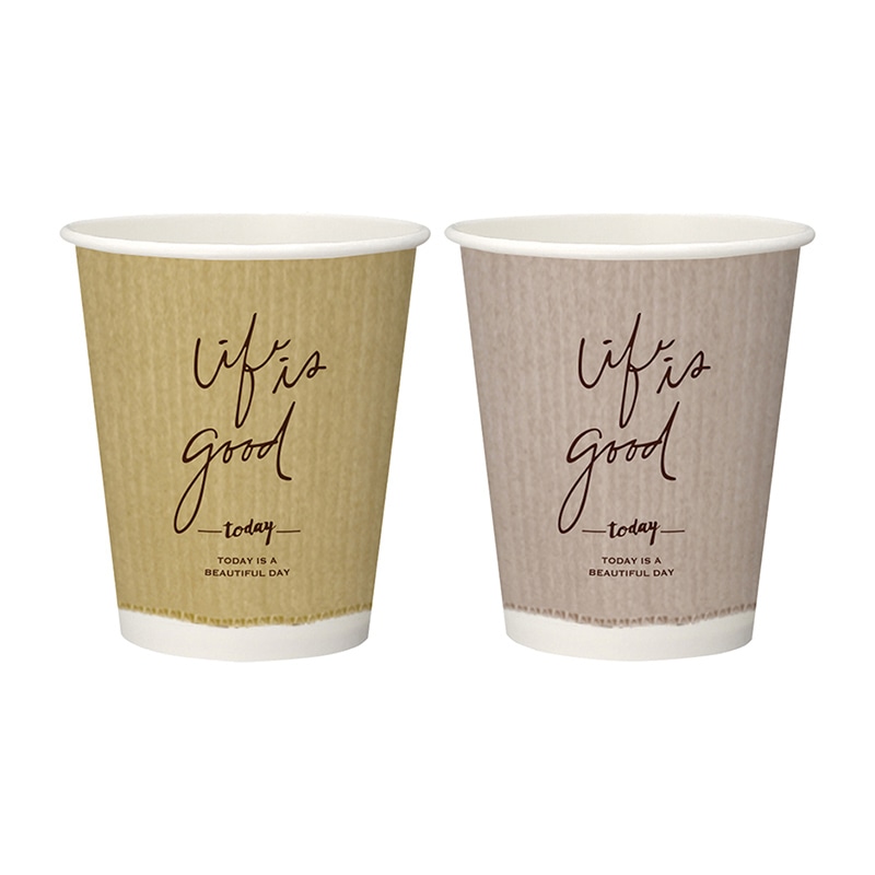 日本デキシー 断熱カップ クラフトテイスト 9オンス GDNP09CF 40個/袋(ご注文単位20袋)【直送品】