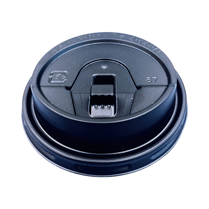 日本デキシー 断熱カップ用 ステイオンタブリッド 80mmφ GLDH80BD 黒 50枚/袋(ご注文単位20袋)【直送品】