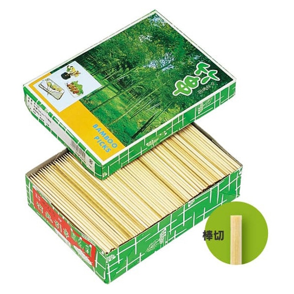 やなぎプロダクツ 竹串 業務用 棒切 800g箱詰 12cm B-196 1箱(ご注文単位37箱)【直送品】