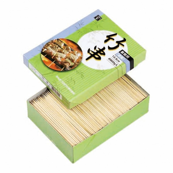 やなぎプロダクツ 竹串 硬質串 1kg箱詰 13.5cm B-112 1箱(ご注文単位24箱)【直送品】