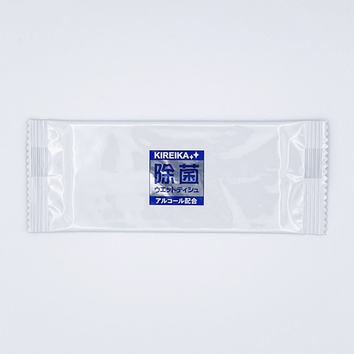 やなぎプロダクツ KIREIKA 除菌ウエットティッシュ アルコール配合 250枚/袋(ご注文単位12袋)【直送品】