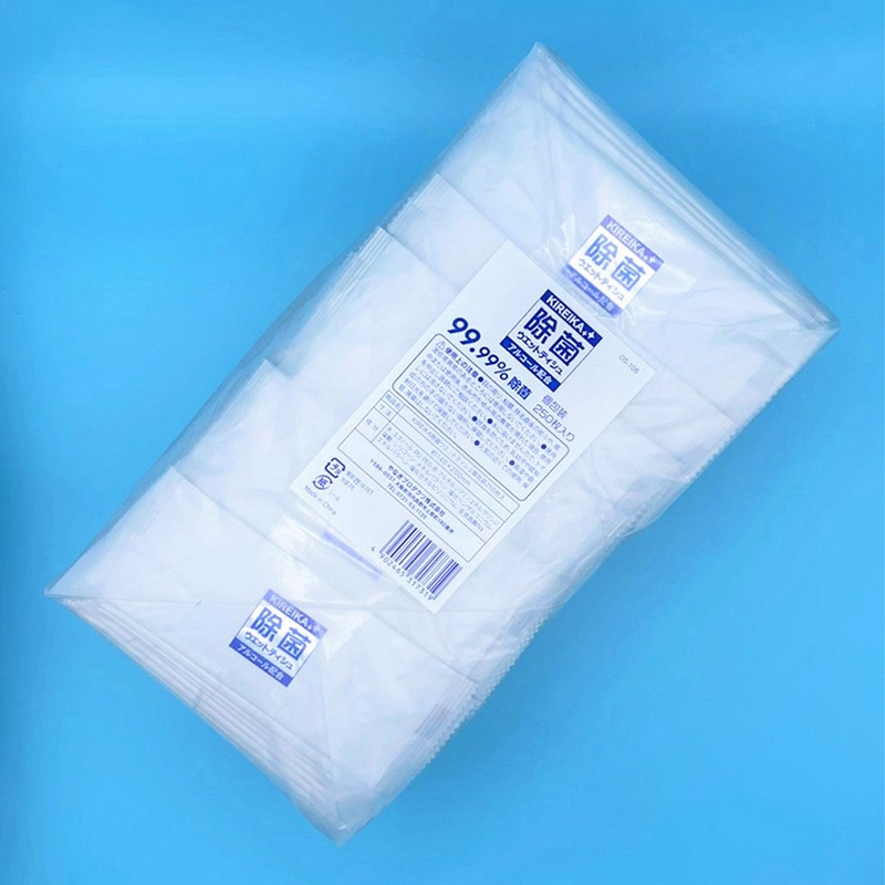 やなぎプロダクツ KIREIKA 除菌ウエットティッシュ アルコール配合 250枚/袋(ご注文単位12袋)【直送品】