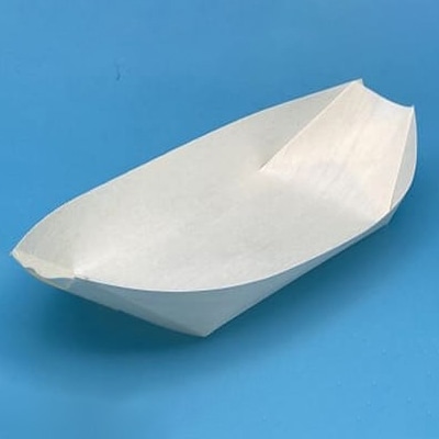 やなぎプロダクツ 木製舟皿　アスペン材 7寸 Y-067 1袋（ご注文単位20袋）【直送品】